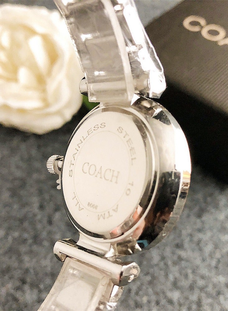 كوتش اوت ليت ساعة يد نسائية من كوتش، فضية وذهبية وردية، كوارتز أيقوني - Image 4